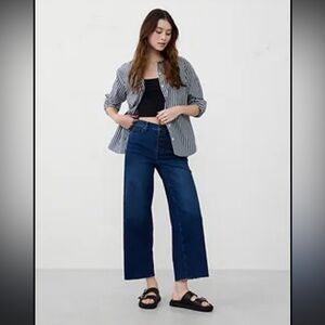 Banana Republic Wide Leg Crop Jeans